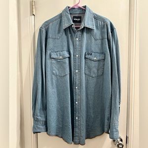 Vintage Wrangler western denim shirt